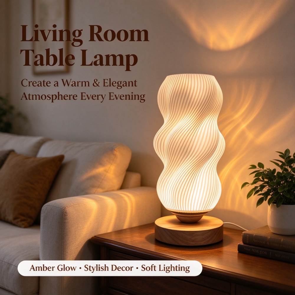 3D Printed Wave Texture Night  - Lighting Decor Bedroom review and price