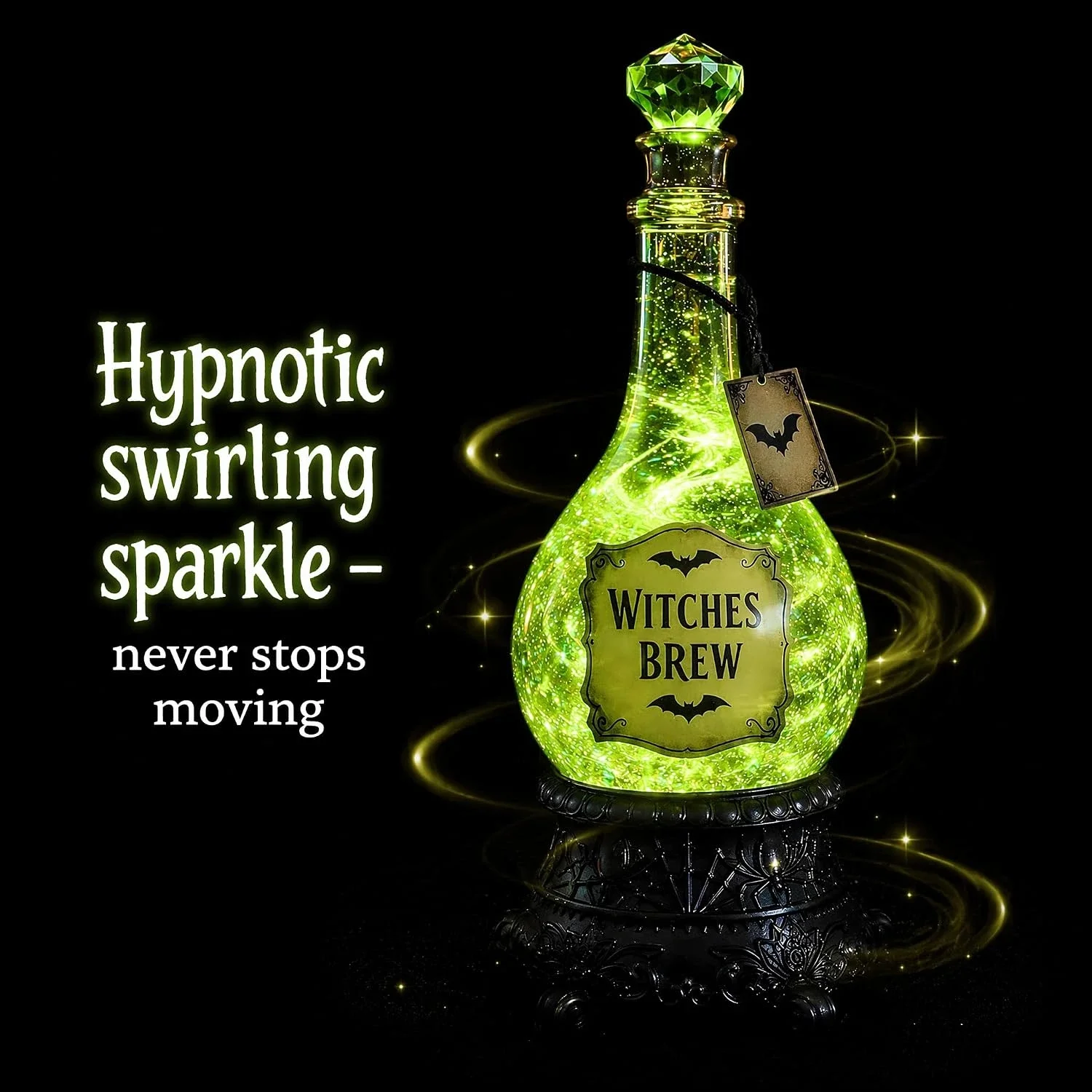 Lighted Witches’ Brew Bottle G - Up Lighting Decor review and price