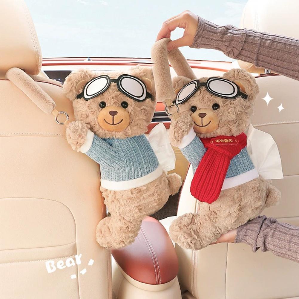 Cute Bear Car Tissue Box Holde - Lighting Mcqueen Bedroom Decor review and price