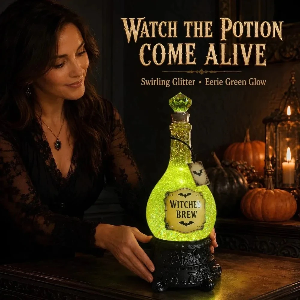 Lighted Witches’ Brew Bottle G - Up Lighting Decor review and price