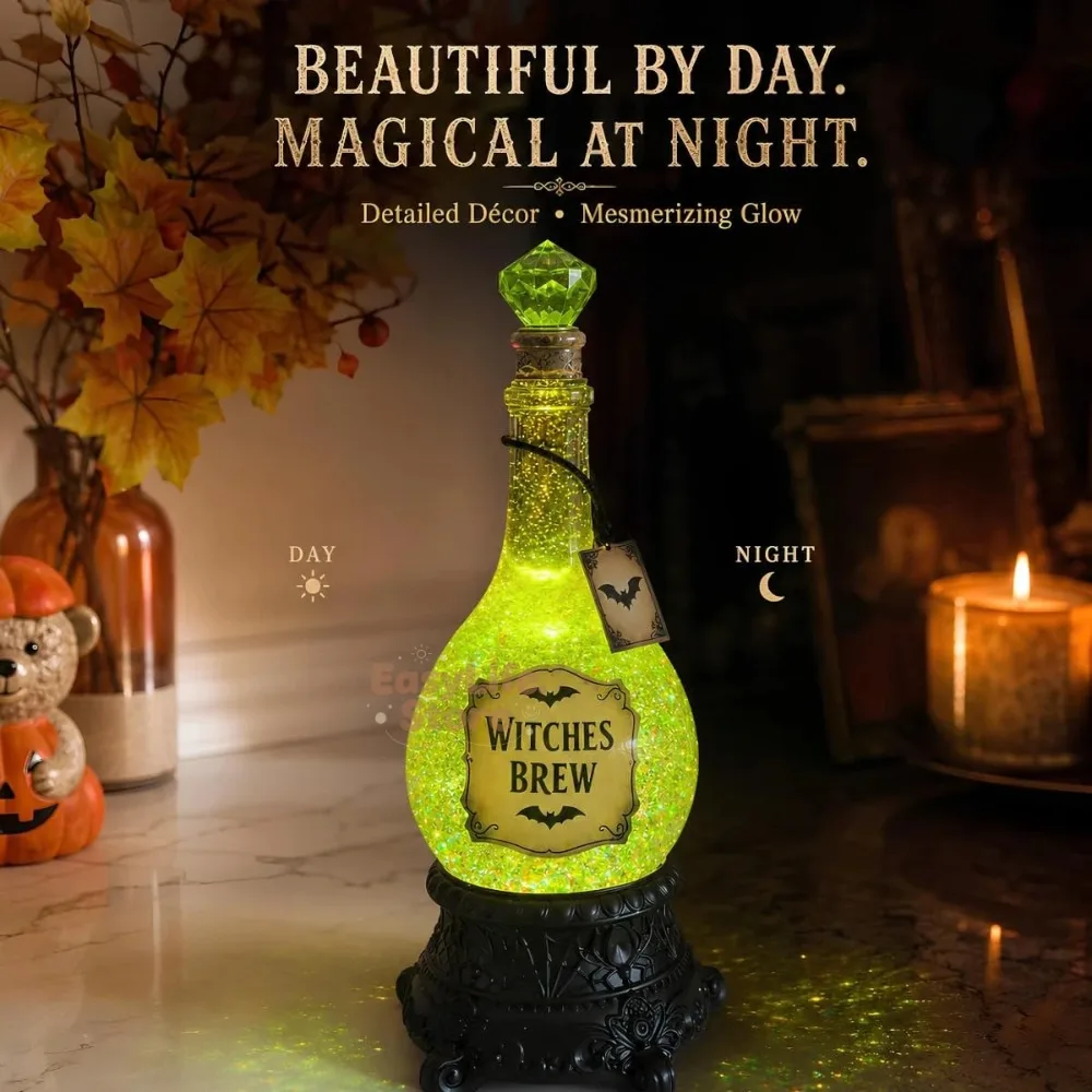 Lighted Witches’ Brew Bottle G - Up Lighting Decor review and price