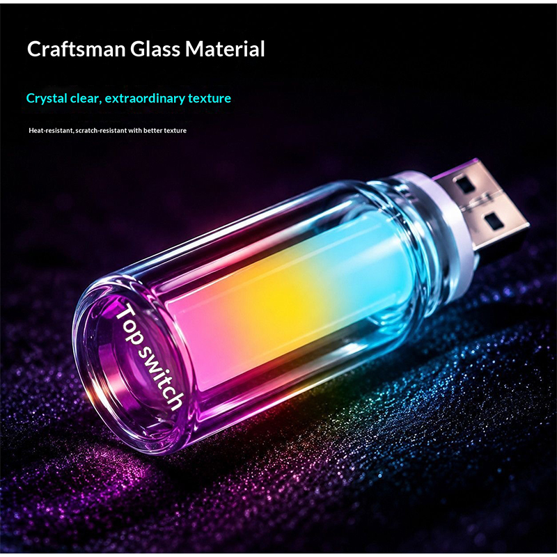 USB Glass Bottle RGB Ambient L - Lighting Mcqueen Bedroom Decor review and price