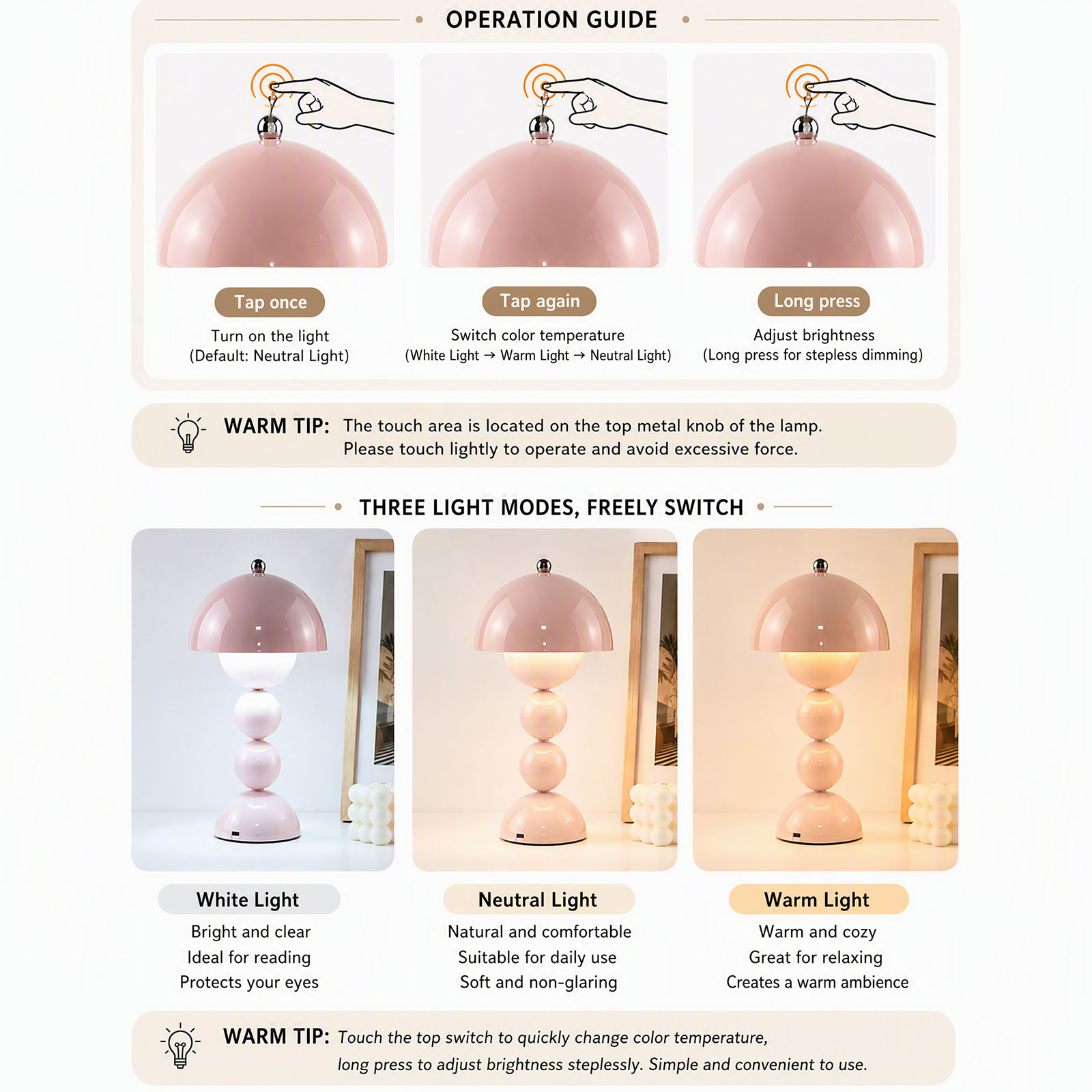 Vintage Mushroom Table Lamp US - Lighting Decor Bedroom review and price